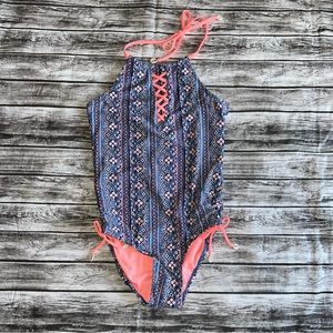 Justice girls bathing suit size 14